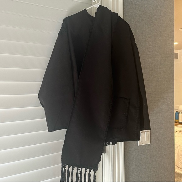 Fleece Button Jacket & Scarf - Picture 2 of 2